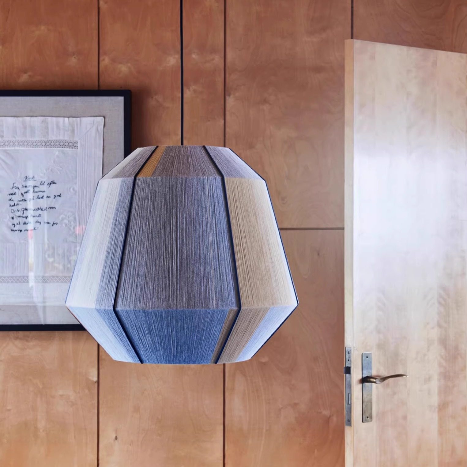 Geometric Lamp Shade - โคมไฟหวายทรงเรขาคณิตสไตล์โบโฮ โคมไฟแขวนตกแต่ง โคมไฟสานหลากสีสัน โคมไฟสำหรับห้องครัว เกาะกลางห้องครัว ร้านอาหาร