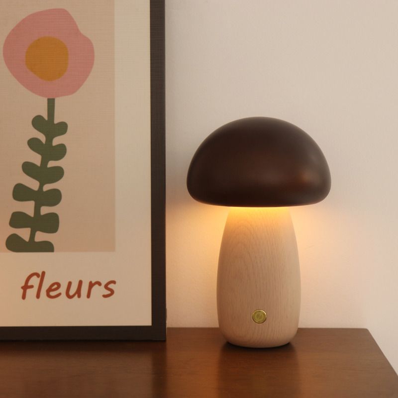 Mushroom Table Lamp - โคมไฟกลางคืน LED รูปเห็ด ระบบสัมผัส แสงวอร์มไวท์ โคมไฟข้างเตียง