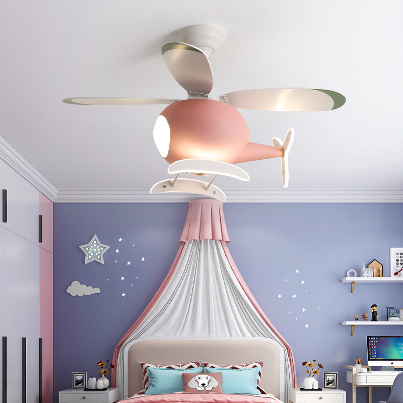 Lighting Decoration - โคมไฟเพดาน LED ลายการ์ตูนเครื่องบิน ดีไซน์ทันสมัย เรียบง่าย เหมาะสำหรับห้องเด็ก