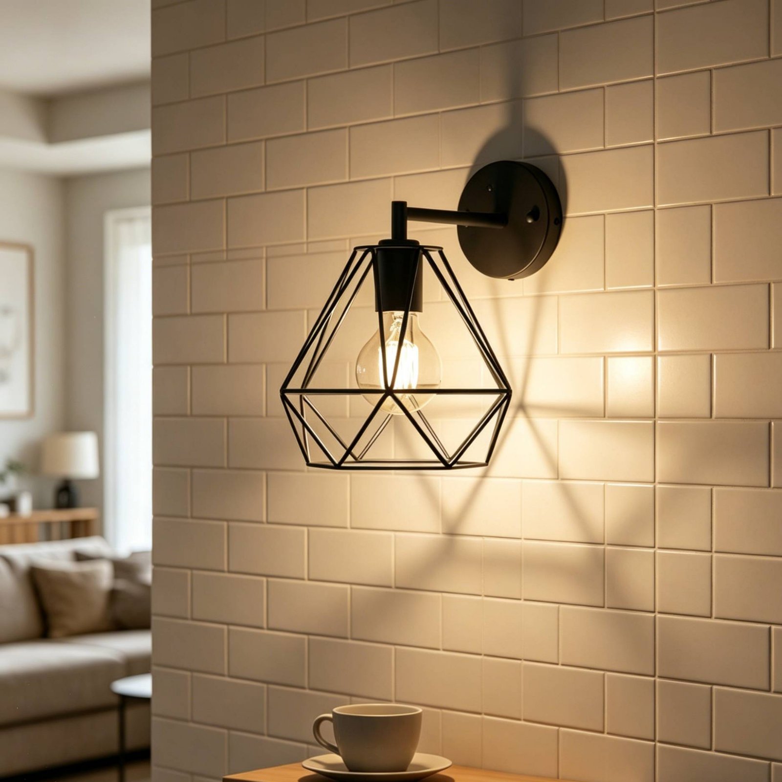โคมไฟรูปทรงสี่เหลี่ยมขนมเปียกป - Geometric Lamp Shade บทวิจารณ์และราคา