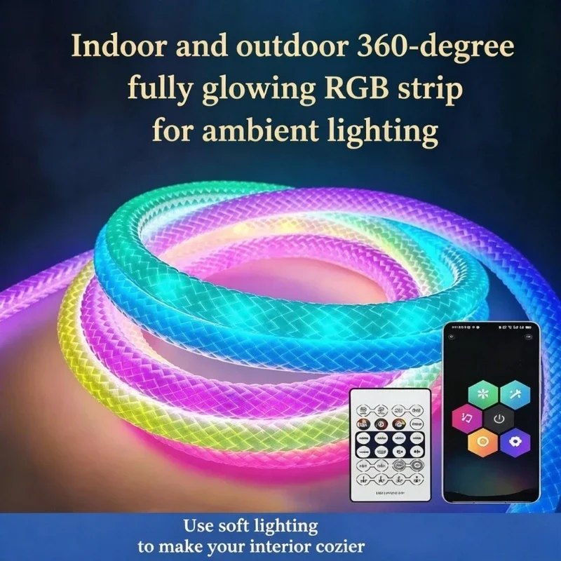 ไฟเส้น LED นีออน RGB แบบควบคุม - Decor Lighting Address บทวิจารณ์และราคา
