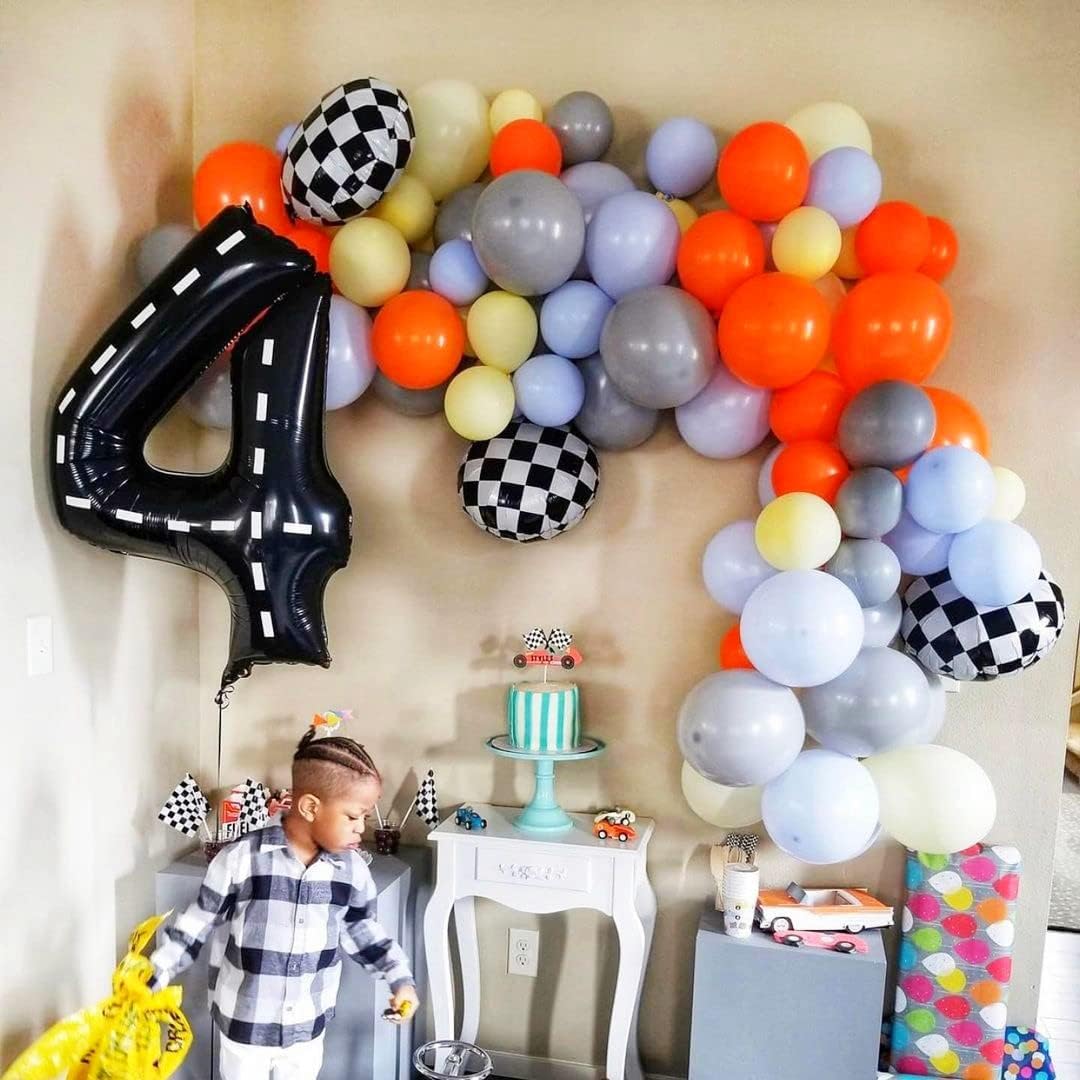 ลูกโป่งวันเกิดลายรถแข่งสีดำขนา - Lighting Mcqueen Birthday Decor บทวิจารณ์และราคา