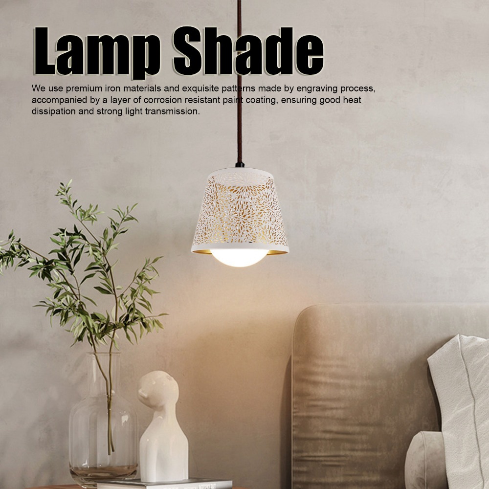 โคมไฟเหล็กแบบเรียบง่าย ลายเรขา - Geometric Lamp Shade บทวิจารณ์และราคา