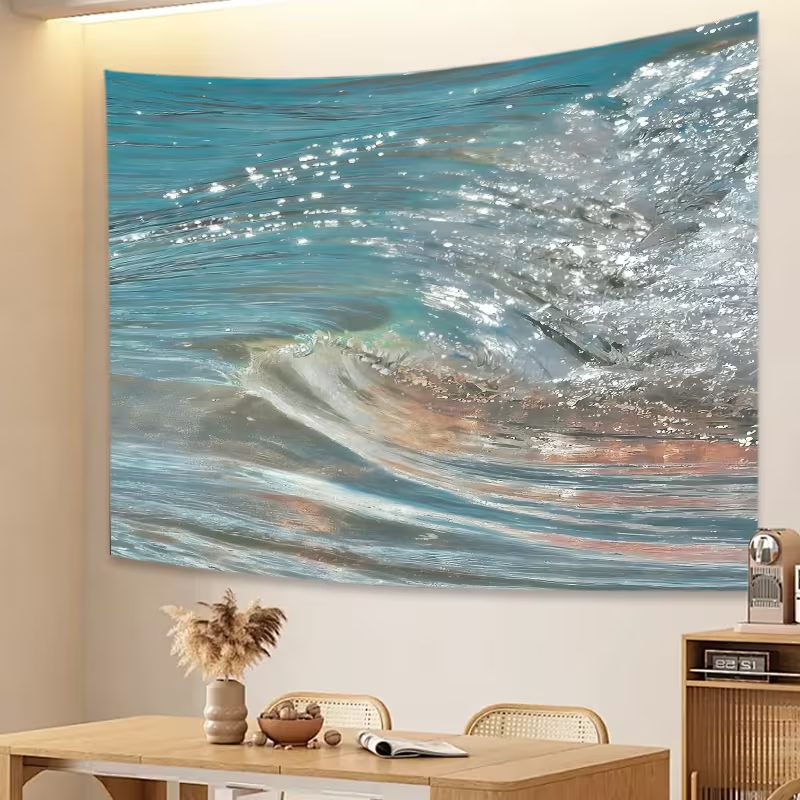 VIKAMA ภาพวาดสีน้ำมันสไตล์คลื่ - Lighting Home Decor Products บทวิจารณ์และราคา