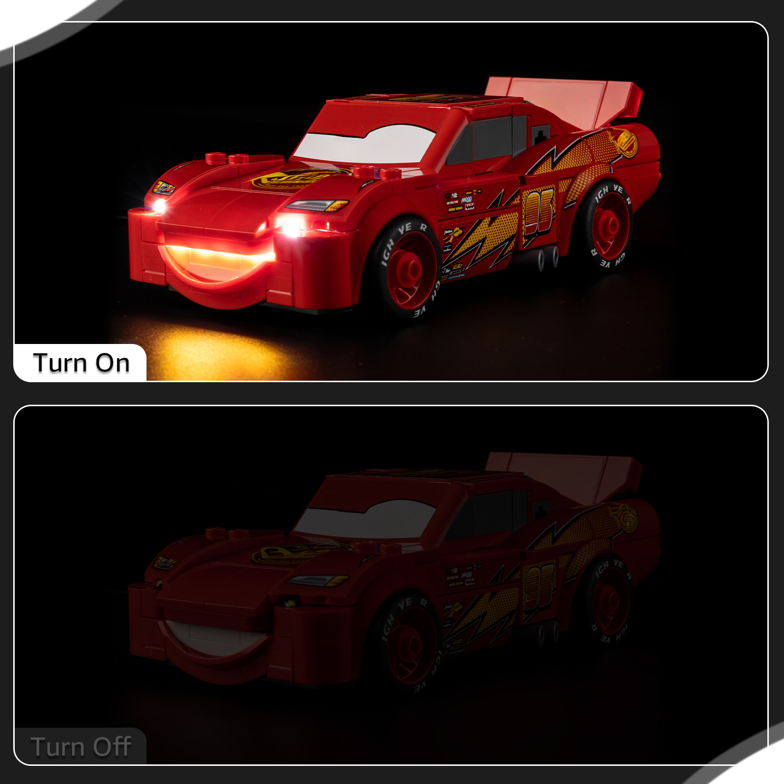 ชุดไฟ LED เหมาะสำหรับตัวต่อรถไ - Lighting Mcqueen Wall Decor บทวิจารณ์และราคา