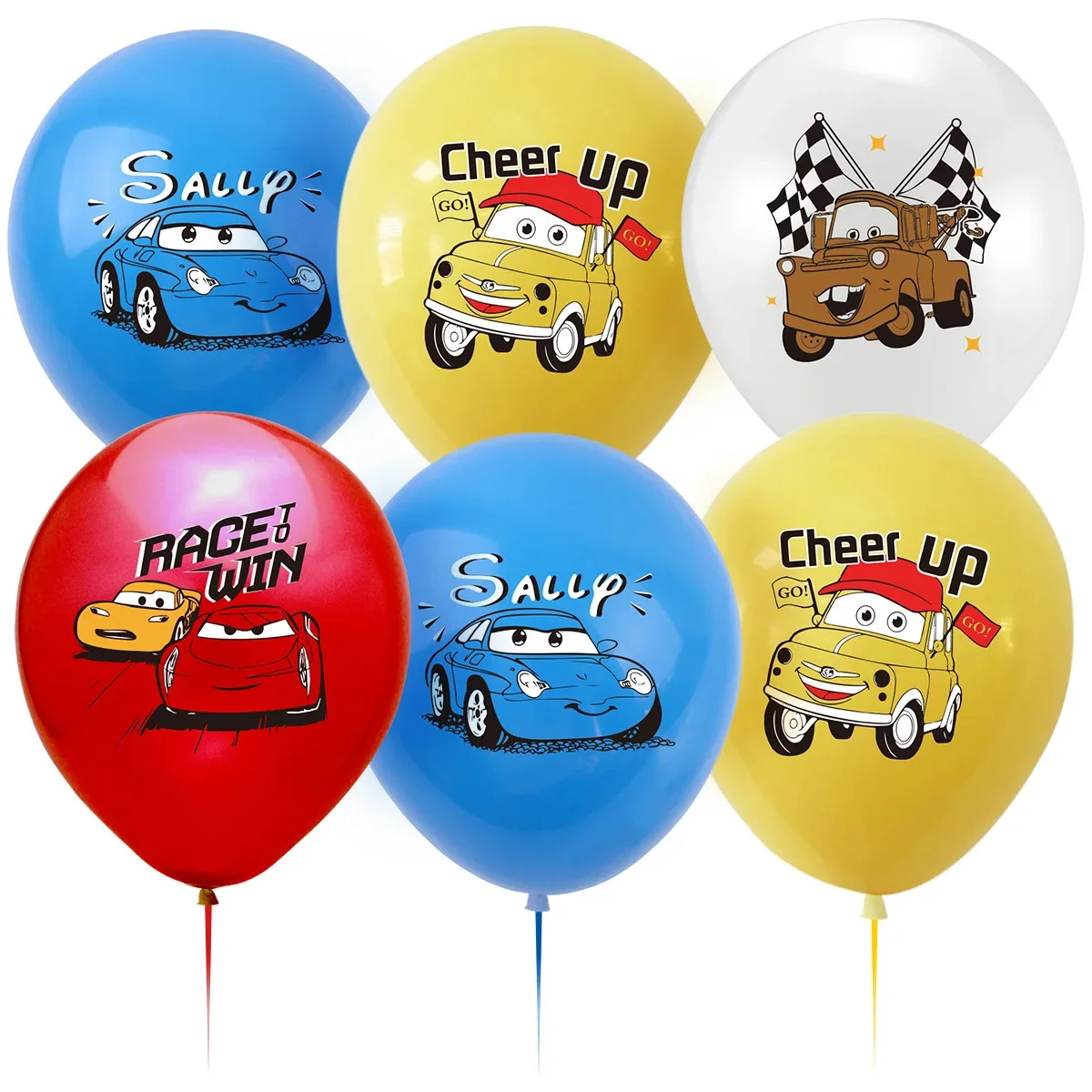 ลูกโป่งยางขนาด 12 นิ้ว ลายการ์ - Lighting Mcqueen Birthday Decor บทวิจารณ์และราคา