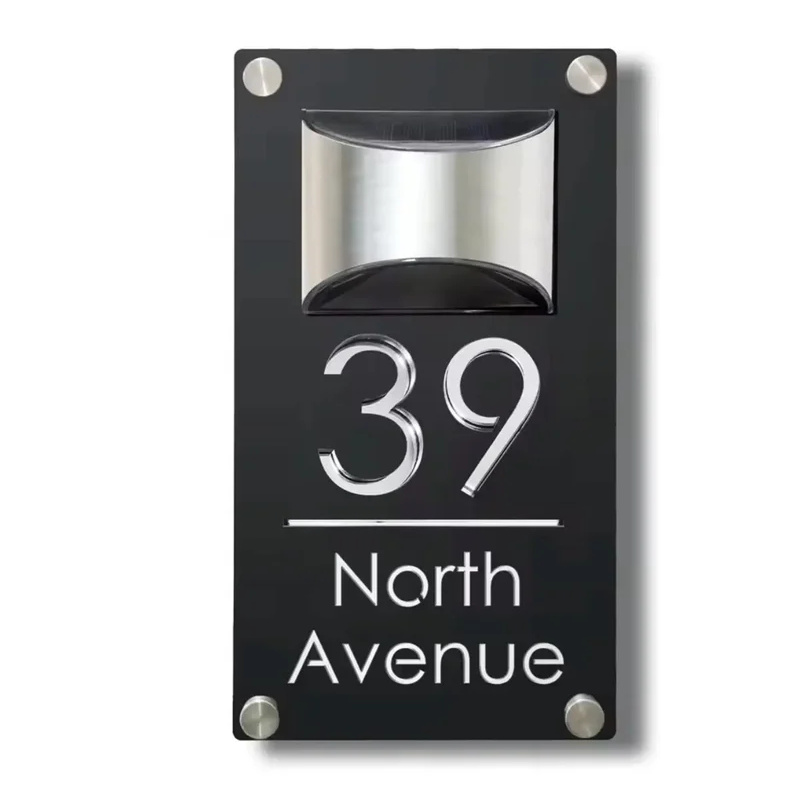ป้ายเลขที่บ้านอะคริลิค LED พลั - Decor Lighting Address บทวิจารณ์และราคา