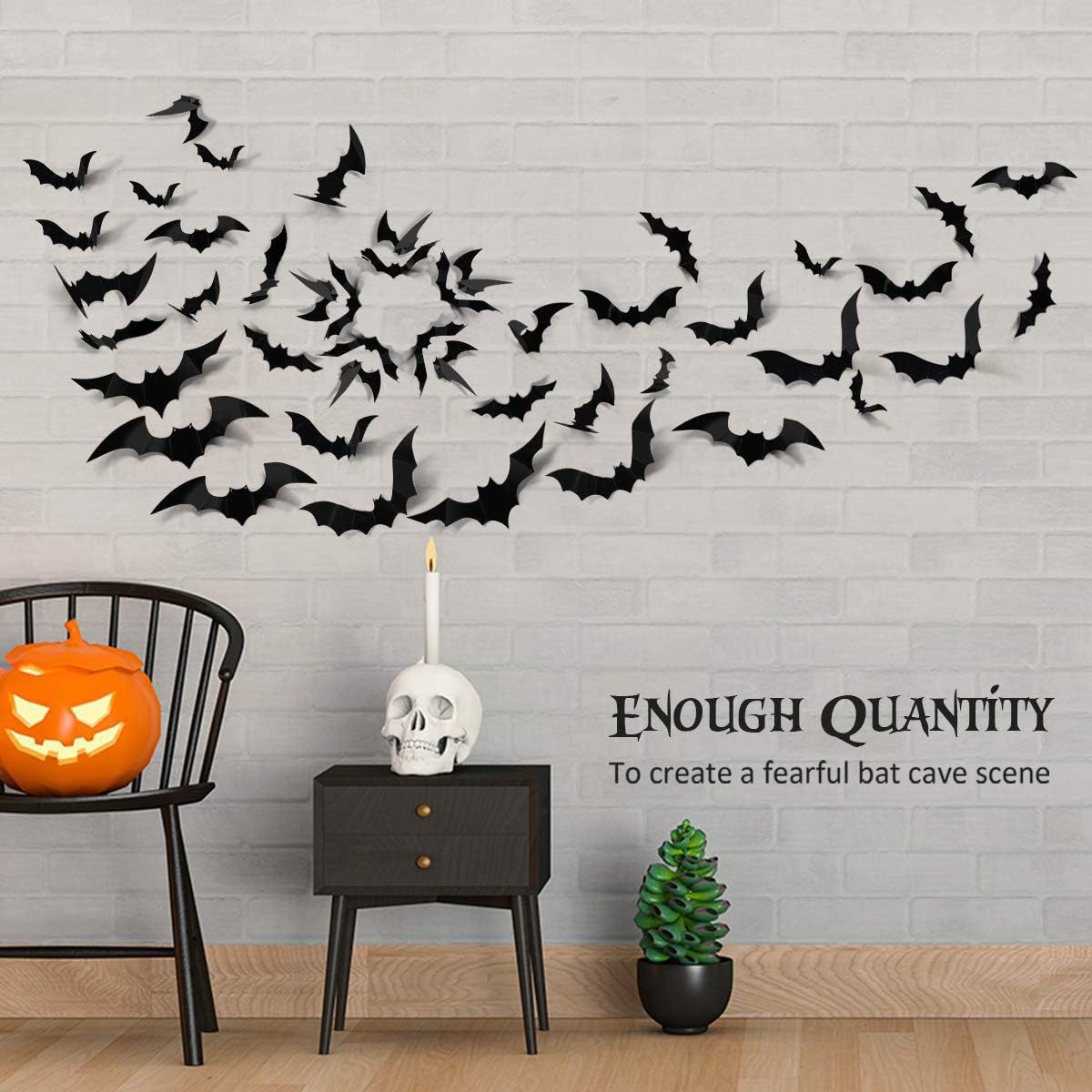 สติ๊กเกอร์ติดผนังรูปค้างคาว 3  - Lighting Home Decor Products บทวิจารณ์และราคา