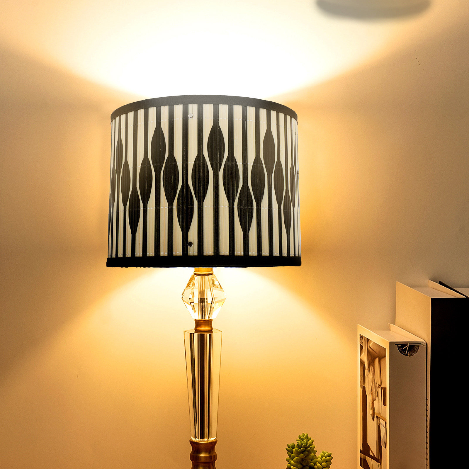 โคมไฟไม้ไผ่คุณภาพสูง ดีไซน์ลาย - Geometric Lamp Shade บทวิจารณ์และราคา