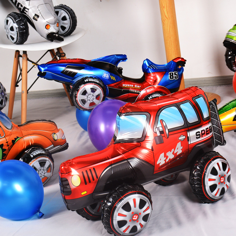 ลูกโป่งปาร์ตี้รูปรถแข่ง 3D สเต - Lighting Mcqueen Birthday Decor บทวิจารณ์และราคา
